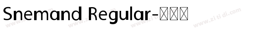 Snemand Regular字体转换